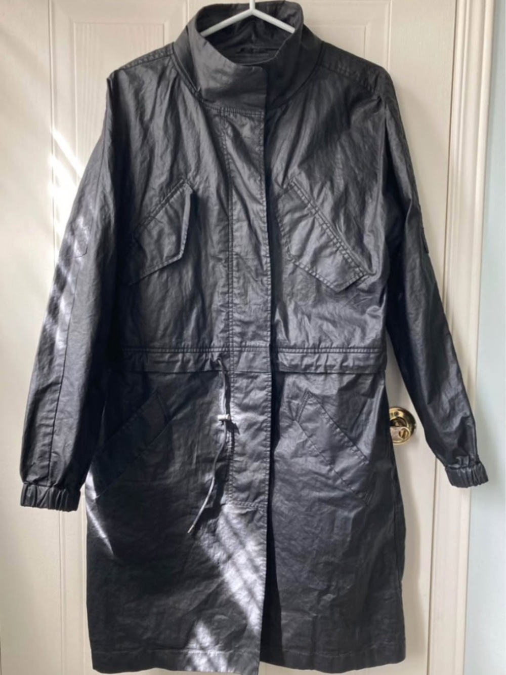 Aritzia Wilfred long coat, 100% linen